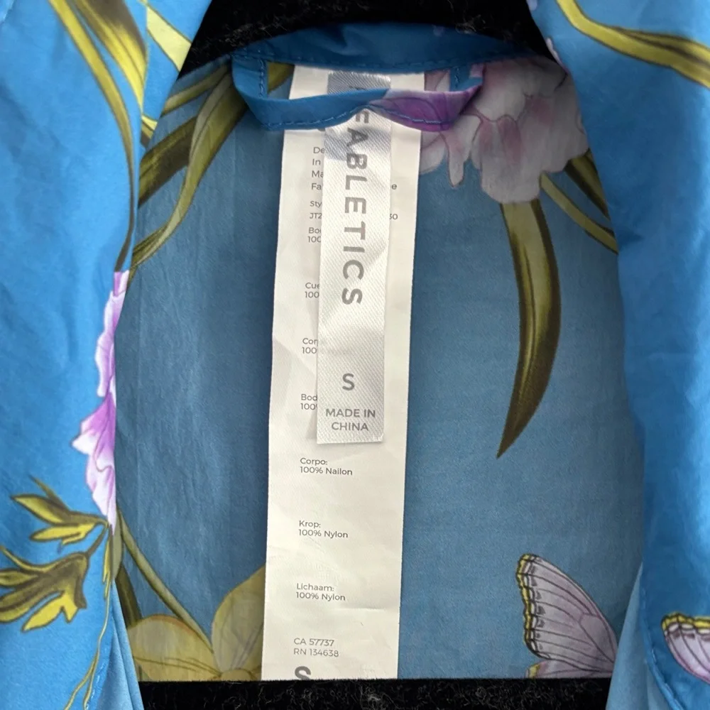 Fabletics Blue Floral windbreaker - Picture 3 of 8